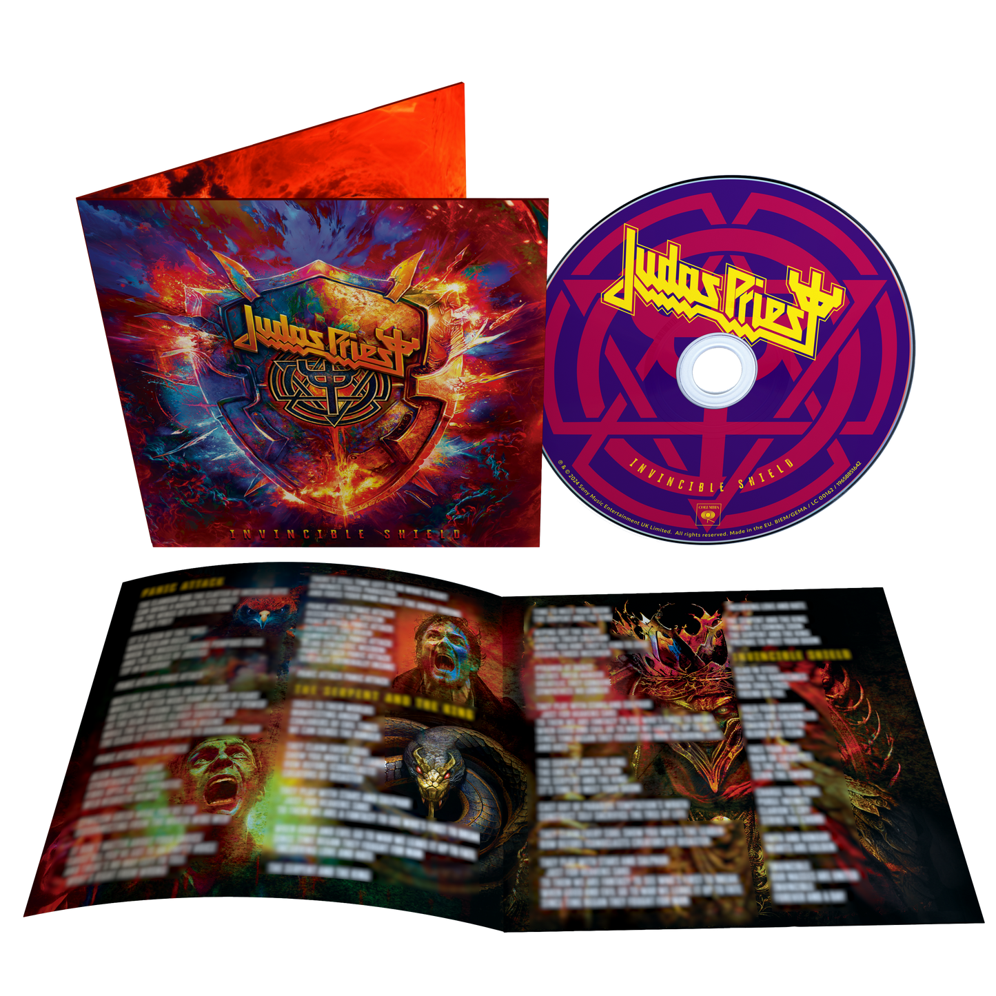 Front view of Judas Priest - Invincible Shield | Standard CD