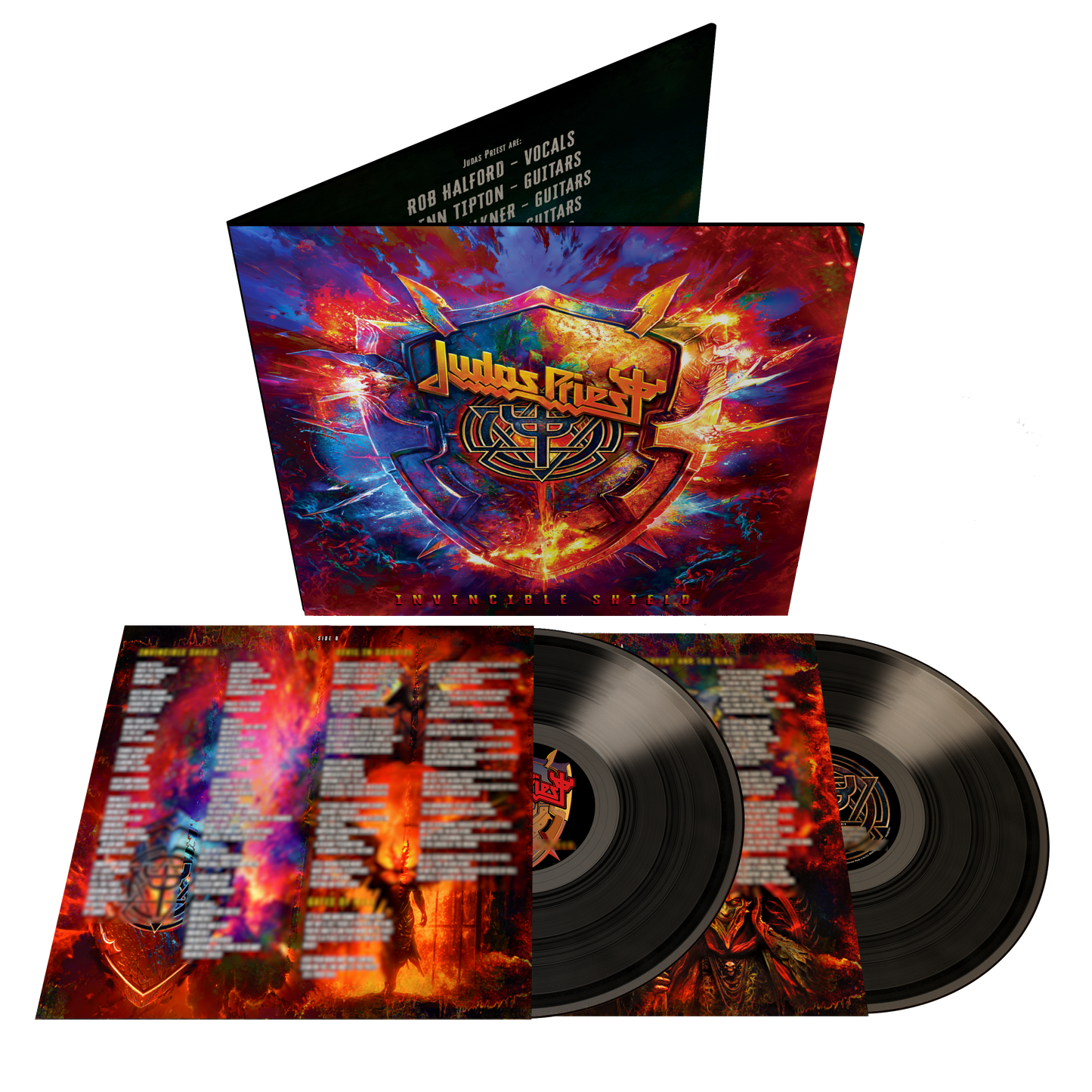 Front view of Judas Priest - Invincible Shield | Standard LP